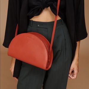 Reformation The Stowe Margot Half Moon Bag in Paparika